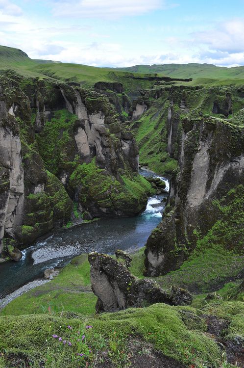 Fjardrargljufur Canyon, Iceland