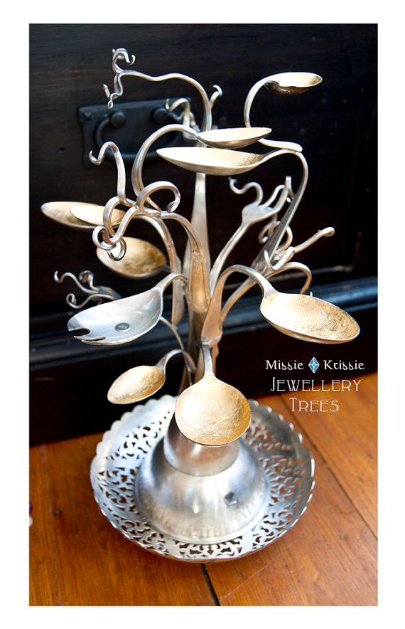 Jewellery Tree-Recycled Silverware