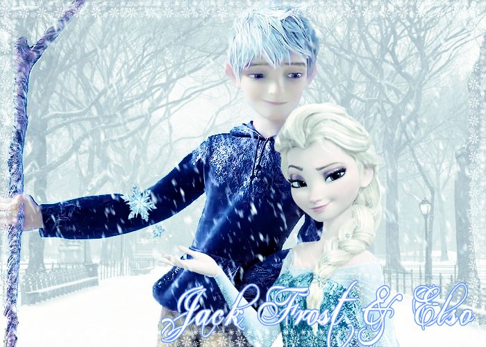 FROZEN Jack Frost and Elsa by Sabbadoci0us