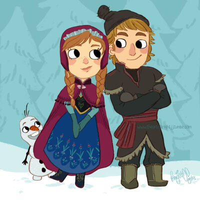 Frozen by knightJJ on deviantART { Disney Frozen - Anna - Kristoff - Olaf }