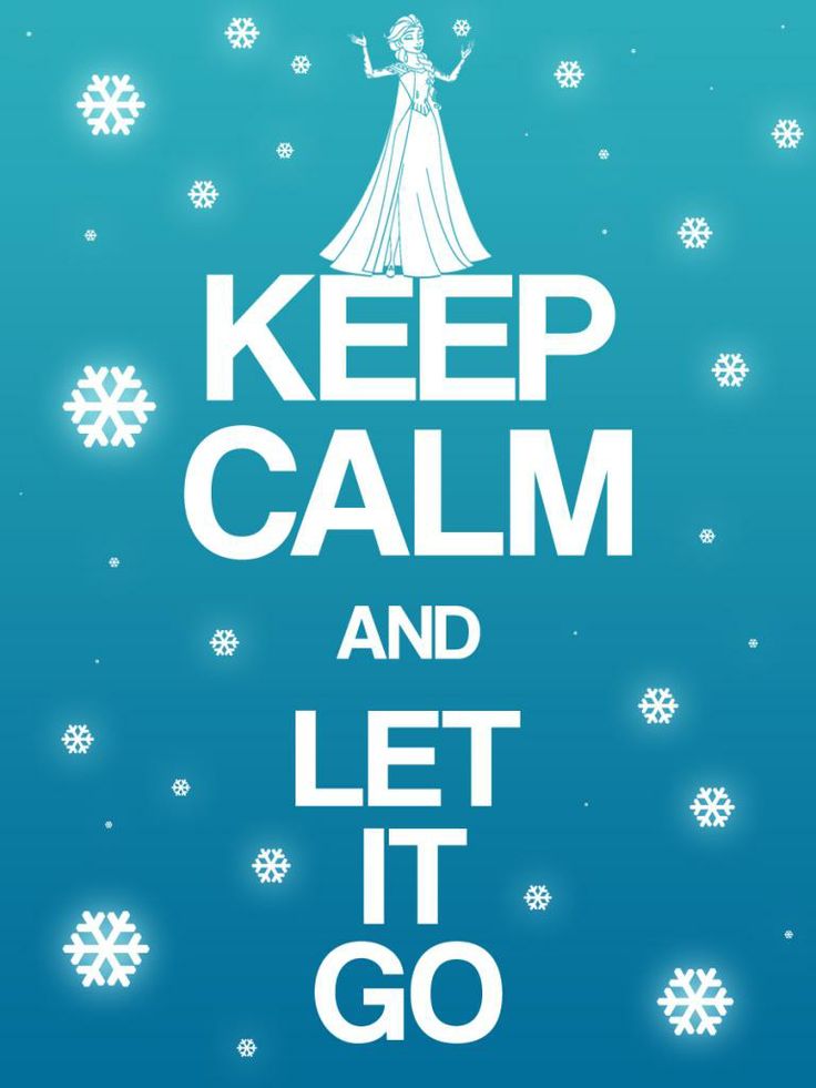 #FROZEN Keep Calm and let it go - Project Life Disney Filler Card - Scrapbooking.