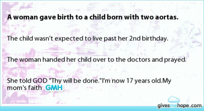 Inspiring feats - A woman gave birth to a child born with two aortas.