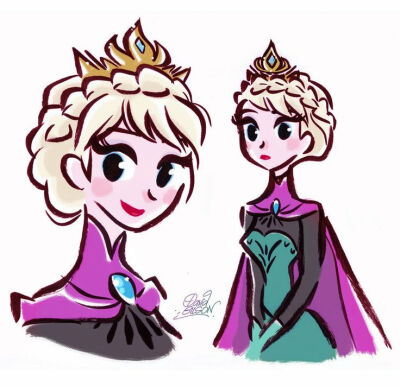 #FROZEN Stylized Queen Elsa from Disney's Frozen by princekido