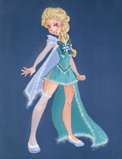 #FROZEN Sailor Elsa by VioletKy on deviantART