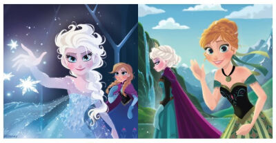 David Gilson: Illustrations sur La Reine des Neiges / Frozen de Disney