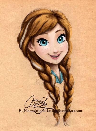 #FROZEN Anna Portrait