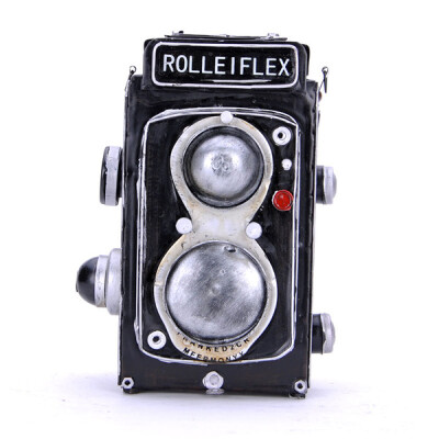 复古铁艺Rolleiflexf老式相机模型 婚纱影楼道具家居工艺饰品摆件