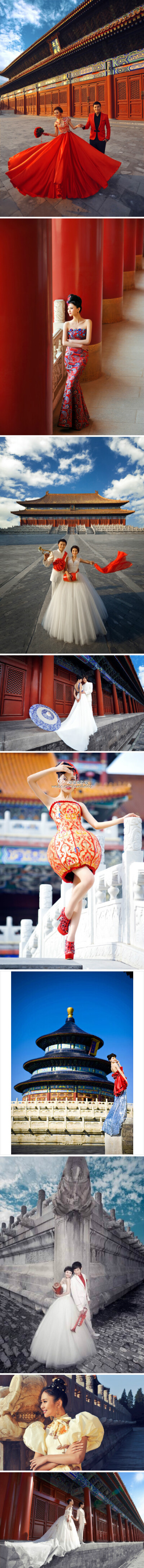 中国风婚纱照··