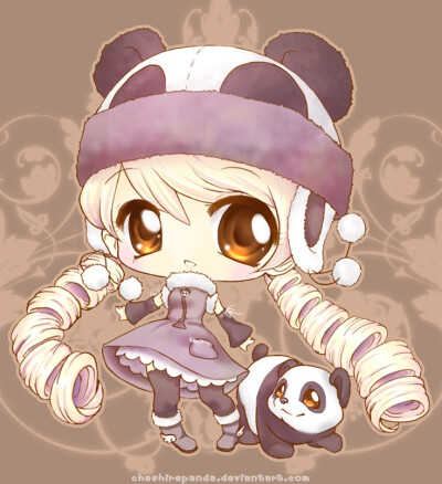 Chibi Animal Girls: Chibi Panda Girls