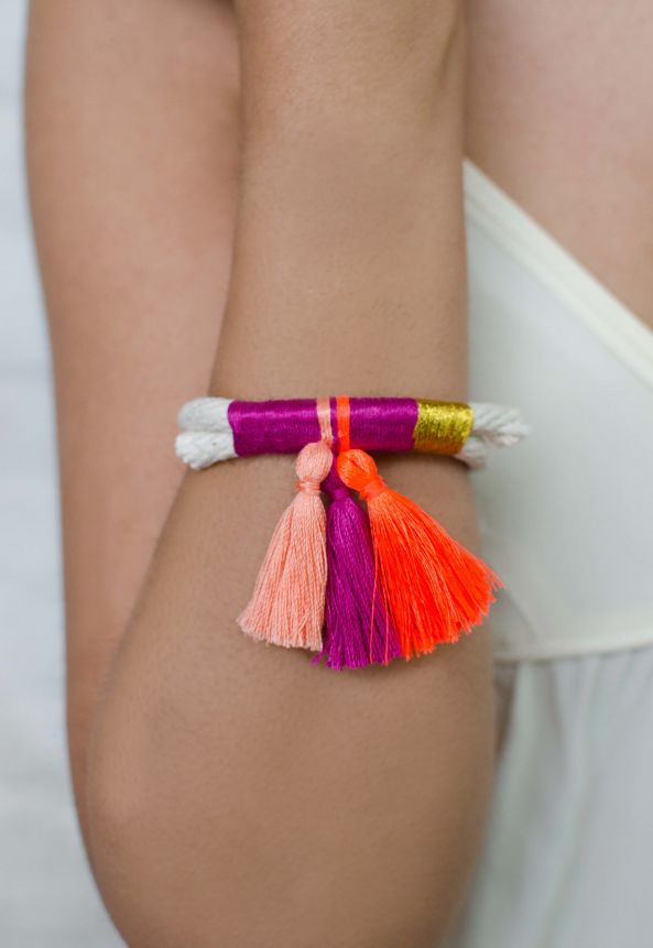 Thread &amp;amp; Tassel Bracelet