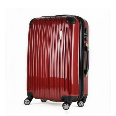 拉杆箱商务旅行箱ABS红色万向飞机轮登机箱女学生行李箱子
