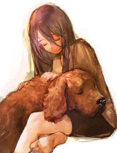 Girl and her Dog