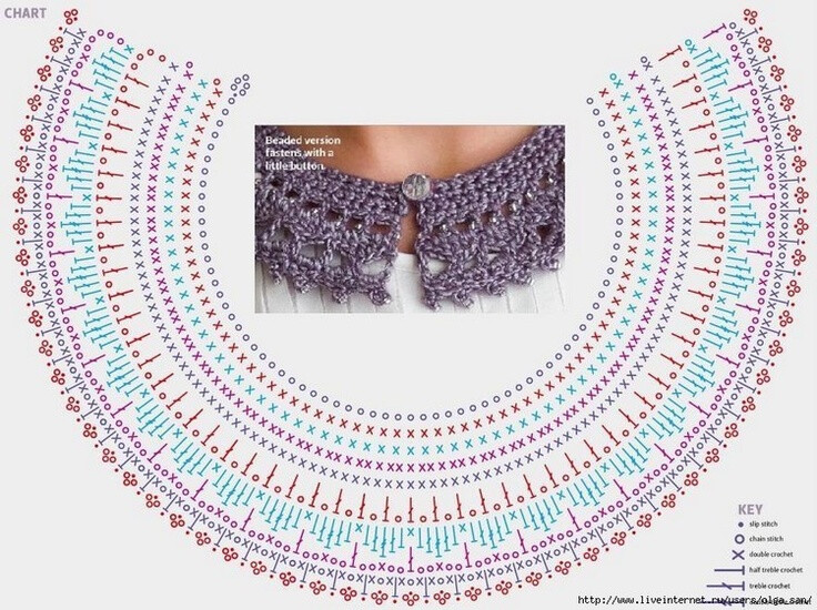 Crochet collars