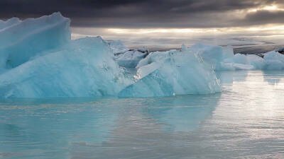 冰岛的冰川泄湖 IcelandIceberg