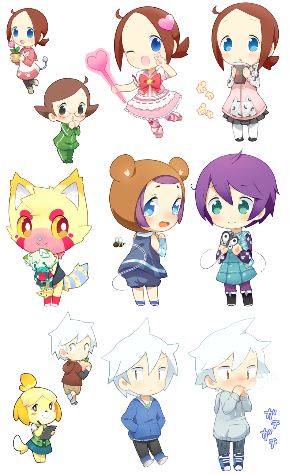 animal cross chibis 1