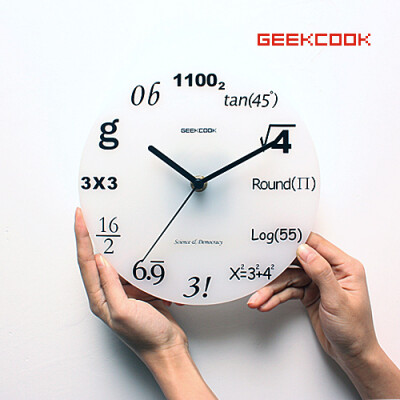 正品授权 GeekCook极客库 理工科男生的Geek钟表 圆形