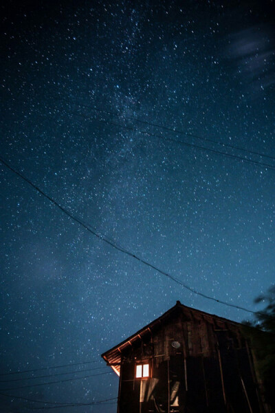 夜空中 许愿星