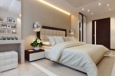 一组国外创意的现代风格卧室装修效果图