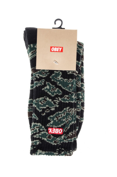 OBEYQualityDissentSocks虎纹迷彩boxlogo