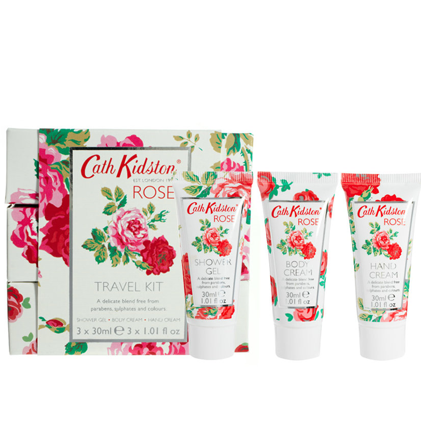 cathkidston英国玫瑰沐浴露护肤护手霜礼盒套装现货