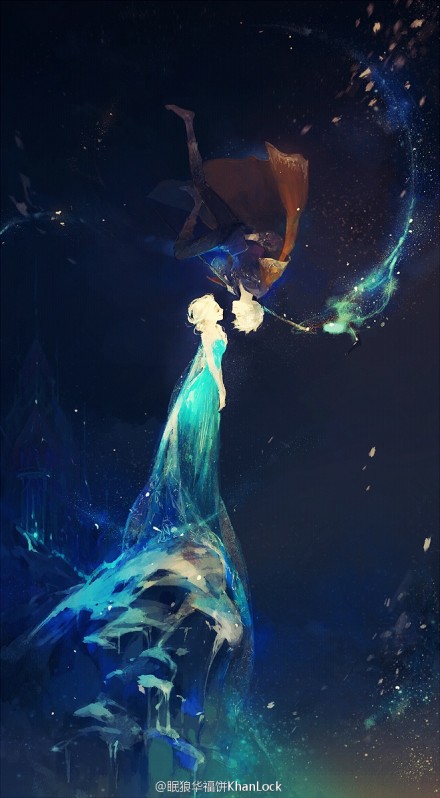 Jack/Elsa You are not alone.~︶⌣︶✿ 附个绘制视频http://t.cn/8FpZ1su