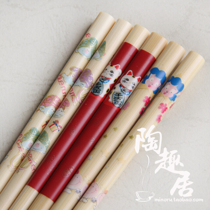 儿童专用筷子/卡通筷可爱筷便携筷创意筷三款任选日式陶瓷