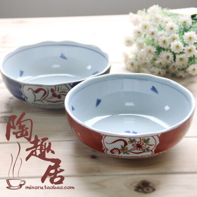 日式酒店用品和风彩绘碗沙拉碗面碗甜品碗寿碗凉菜碗饭碗创意餐具