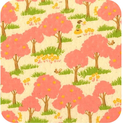 forest print fabric