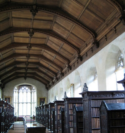 Old Library, St. John’s College, Cambridge University, Cambridge, UK。圣约翰学院。