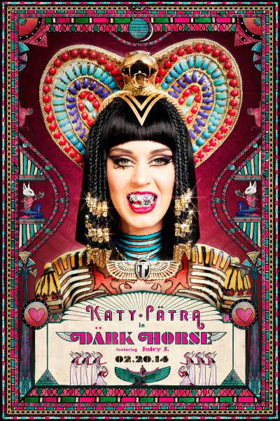 Katy Perry联手Juicy J强势冠单Dark Horse《黑马》mv宣传超清美图曝光！2月20日首播。预告不能更棒