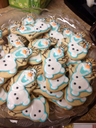 Olaf shortbread cookies