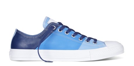 2月新款 Chuck Taylor All Star Tri-Panel 拼色牛皮革 蓝色