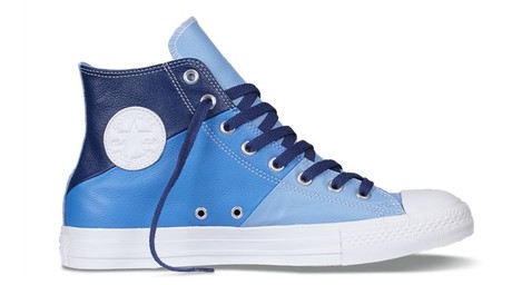 2月新款 Chuck Taylor All Star Tri-Panel 拼色牛皮革 蓝色