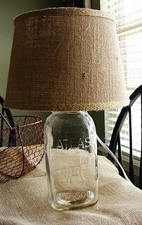 mason jar lamp - shut the front door, this is CUTE!