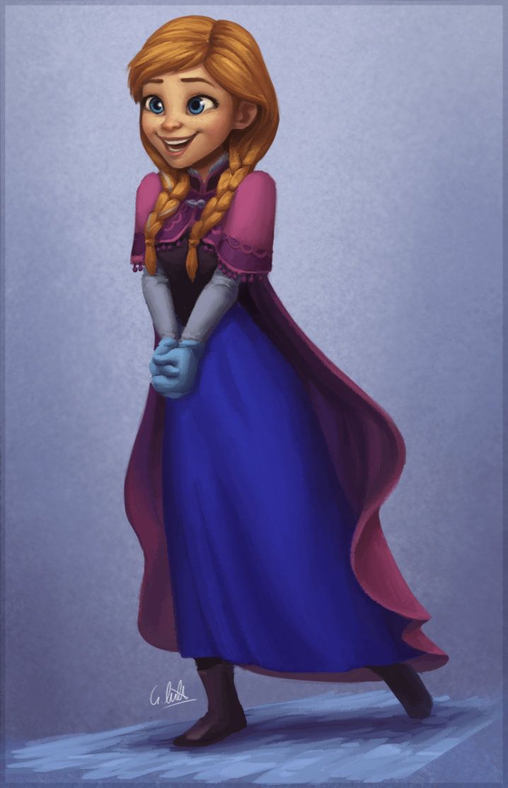 FROZEN Anna by Paint201 on deviantART