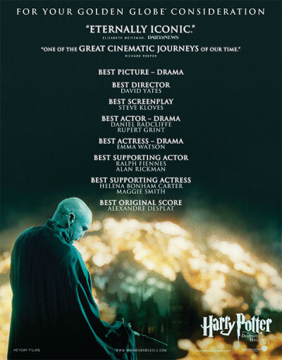 《哈利·波特与死亡圣器(下)》奥斯卡FYC海报