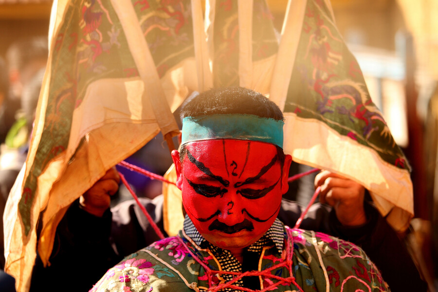 沂水“送火神”摄影图片