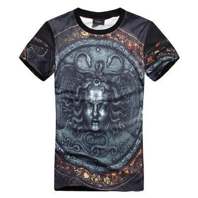 2014夏新款欧美宫廷 宗教美杜美莎 男女款圆领短袖t恤潮男装