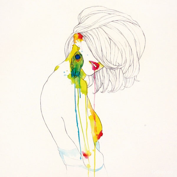 conrad roset 手绘插画欣赏 水彩 色彩 速写 女生