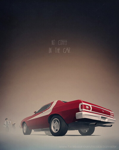 Iconic Movie Cars: Illustrations by Nicolas Bannister