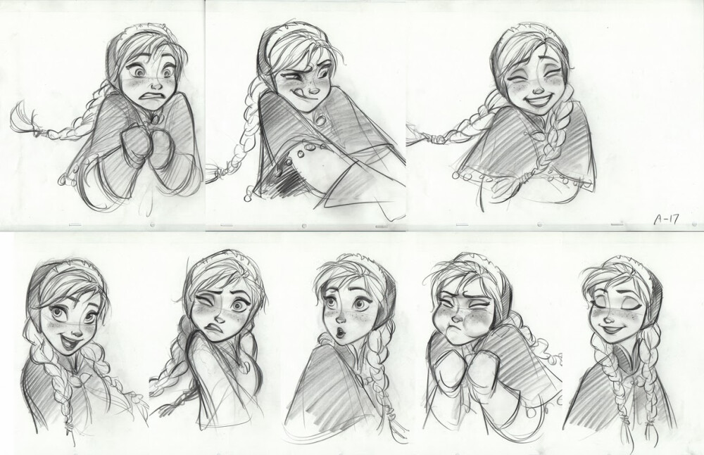 New Anna concept art from Jin Kim’s blog. This is the one thing that Disney has that no other animation studio can touch: the legacy and the continuing brilliance of amazing pencil-and-paper artists. It’s why Disney is still miles in front of everyone else in its animation.