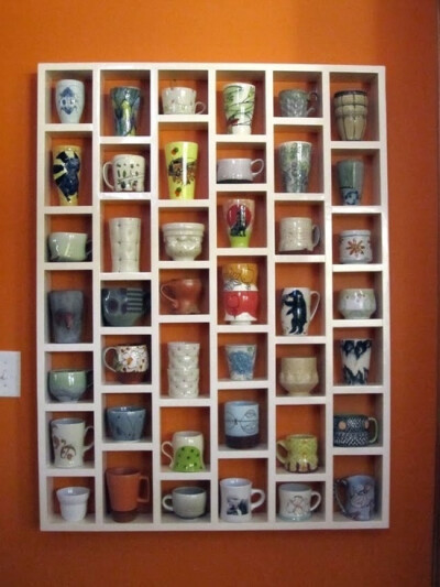 mug shelf... THIS IS MY DREAM.