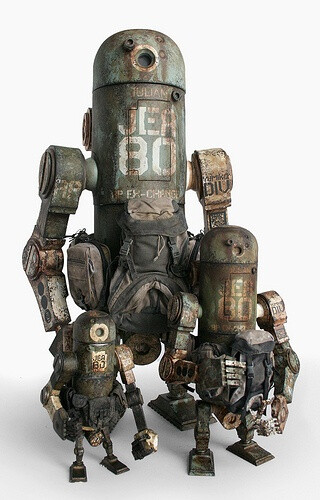 World War Robot Toys by ThreeA, shots of the WWR and WWRp JEA Marine MK3 Berties and the Marine JEA Mk2 Bertie.