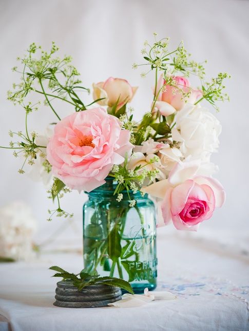 The Cottage Market: Mason Jars and Flowers