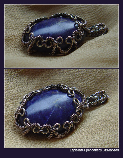 Lapis lazuli pendant by bodaszilvia