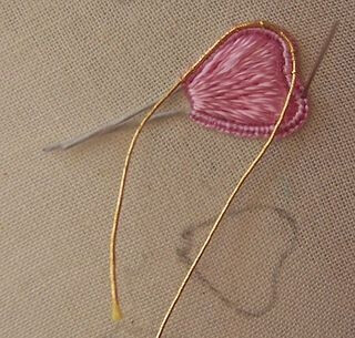 stumpwork, embroidery - tutorial