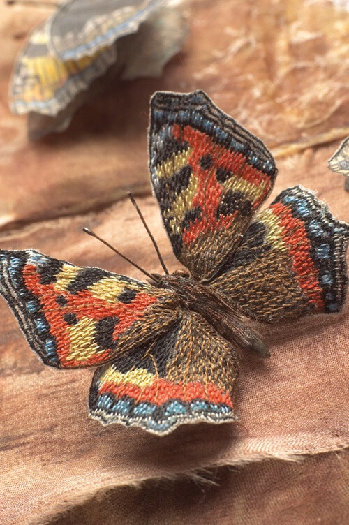 Small Tortoiseshell taken from Embroidered Butterflies