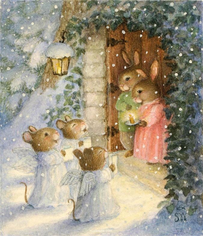 Susan Wheeler 可爱的兔子手绘插画 铅笔画 绘本 插画 手绘 复古 可爱 兔子 儿童插画