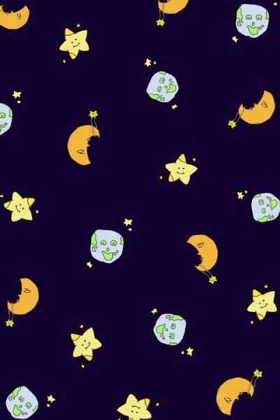 平铺素材 壁纸 手绘插画 背景