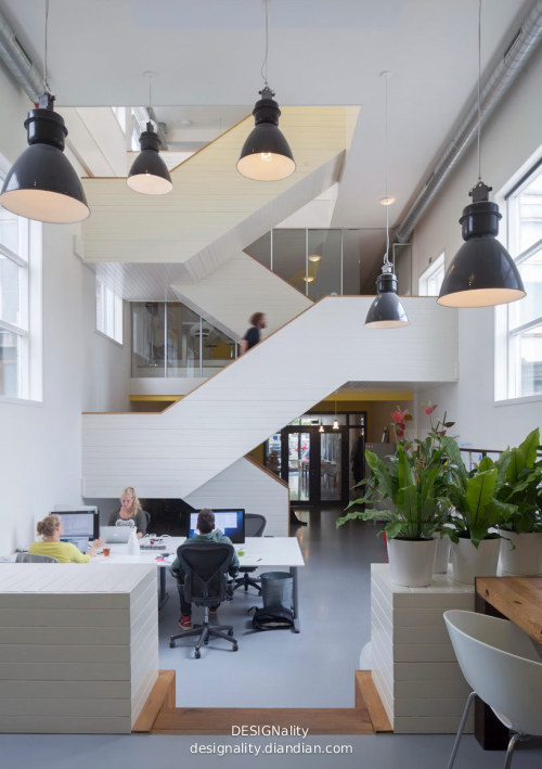 教堂改造而成的辦公室 BBVH transform church into web design office in the hague